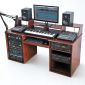 Bàn phòng thu StudioDesk 180x71x100cm gỗ cao su SD68028