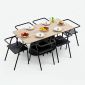 Combo bàn ăn chữ nhật và 6 ghế Cozy BBA188