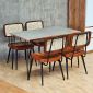 Combo bàn ăn chữ nhật và 4 ghế Copine BBA191