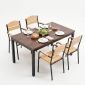 Combo bàn ăn chữ nhật và 4 ghế ăn BBA194