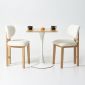Combo bàn cafe vuông plywood và 2 ghế Amazon CBCF331
