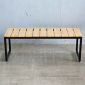 Ghế băng dài 120x40x45cm gỗ cao su GBD055