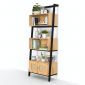 Kệ áp tường 75x40x200cm gỗ cao su KS68330