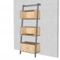 Kệ áp tường 75x40x200cm gỗ cao su KS68330