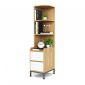 Kệ sách góc tường 35x50x150cm gỗ cao su KGT68042