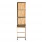 Kệ sách góc tường 35x50x150cm gỗ cao su KGT68042