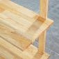 Kệ góc tường 60x30x83cm gỗ cao su KGT68041