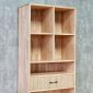 Kệ hồ sơ có ngăn kéo 70x35x195cm gỗ cao su THS68082
