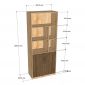Tủ hồ sơ 80x40x200cm gỗ THS68081