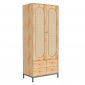 Tủ quần áo 80x50x190cm gỗ cao su TQA68063
