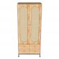 Tủ quần áo 80x50x190cm gỗ cao su TQA68063