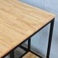 Bàn chữ L RIGEL 140x110cm gỗ cao su CD68039
