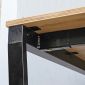 Bàn cụm 2 120x120cm gỗ Plywood phủ melamin chân sắt Trapeze HBTC035