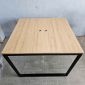 Bàn cụm 2 120x120cm gỗ Plywood phủ melamin chân sắt Trapeze HBTC035