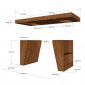 Bàn giám đốc PRESA 180x70cm gỗ cao su BGD68077