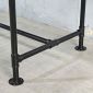 Bàn làm việc ống nước 150x68cm gỗ otim phủ venner sồi