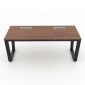Bàn giám đốc 180x80cm gỗ cao su BGD68079