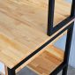 Bàn liền kệ có ngăn kéo 100x60x150cm gỗ cao su FD68074
