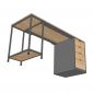 Bàn máy tính 160x60cm gỗ cao su COD68061