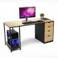 Bàn máy tính 160x60cm gỗ cao su COD68061
