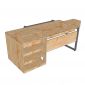 Bàn StudioDesk 180x80cm gỗ cao su SD68029
