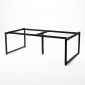 Chân bàn sắt cho bàn họp 240x120cm sơn tĩnh điện HCRT041