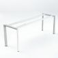 Chân sắt cho bàn 200x60cm hệ Trian HCTA024