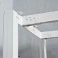Bàn cụm 2 người 200x60cm gỗ cao su hệ Trian HBTA024