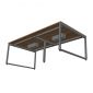 Bàn cụm 4 chô ngồi 240x120cm gỗ plywood HBRT109