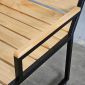 Ghế thư giãn gỗ cao su khung chân sắt GCF307