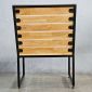 Ghế thư giãn gỗ cao su khung chân sắt GCF307