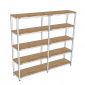 Kệ lắp ráp 5 tầng 200x40x180cm gỗ cao su KTT68029
