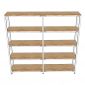 Kệ lắp ráp 5 tầng 200x40x180cm gỗ cao su KTT68029