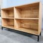 Kệ gỗ 4 ngăn 120x30x70cm gỗ cao su KS68325