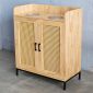 Tủ đựng rác 2 ngăn 80x40x95 gỗ cao su TDR001