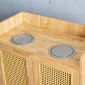 Tủ đựng rác 2 ngăn 80x40x95 gỗ cao su TDR001