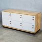Tủ locker 6 ngăn khóa số 120x45x60cm gỗ cao su THSL009