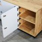 Tủ locker 6 ngăn khóa số 120x45x60cm gỗ cao su THSL009