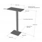 Bàn bar sắt 60x30x110cm sơn tĩnh điện BB039