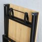 Bàn làm việc gỗ Plywood chân sắt gấp gọn 120x60x75cm HOBP021