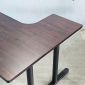 Bàn góc L 160x100cm gỗ tràm hệ TIO HBTO031