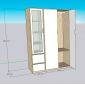 Hệ tủ quần áo gỗ cao su TQA68068