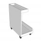 Kệ để balo văn phòng 30x55x50cm gỗ cao su KDBL001