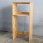 Kệ tủ lạnh phòng ăn 60x42x129cm gỗ cao su KTLA001