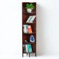 Kệ góc tường 35x28x172cm gỗ cao su KGT68044