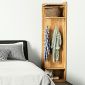 Kệ treo đồ góc tường 40x40x170cm gỗ cao su TQA68059