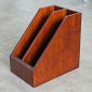 Khay đựng tài liệu 2 ngăn gỗ cao su PKVP003