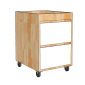 Tủ cá nhân mini 40x50x55cm gỗ cao su TCN68067