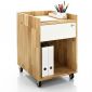 Tủ cá nhân nhỏ 1 ngăn kéo 40x50x55cm gỗ cao su TCN68066