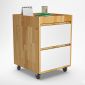 Tủ cá nhân mini 40x50x55cm gỗ cao su TCN68067